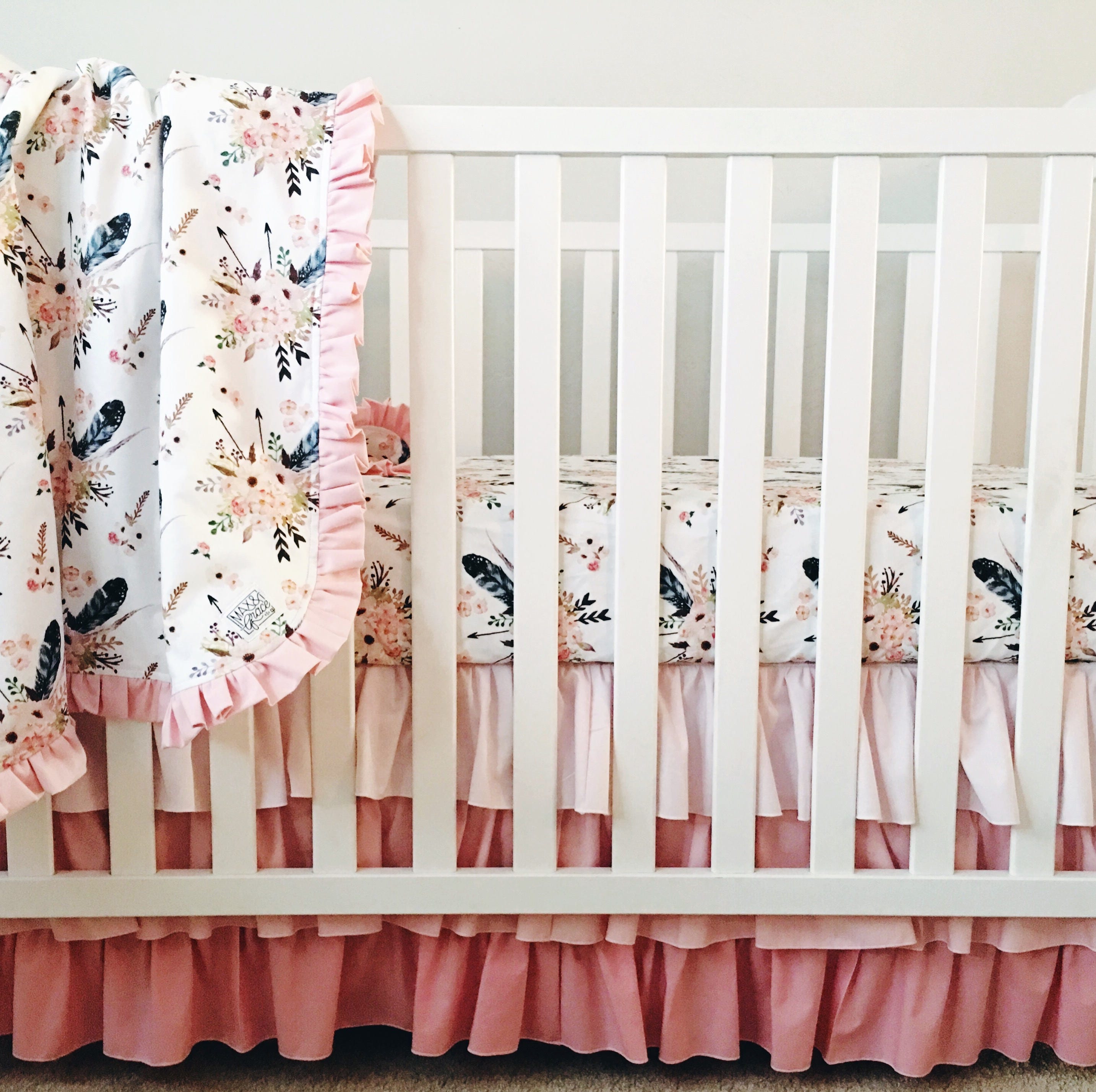 boho crib skirt