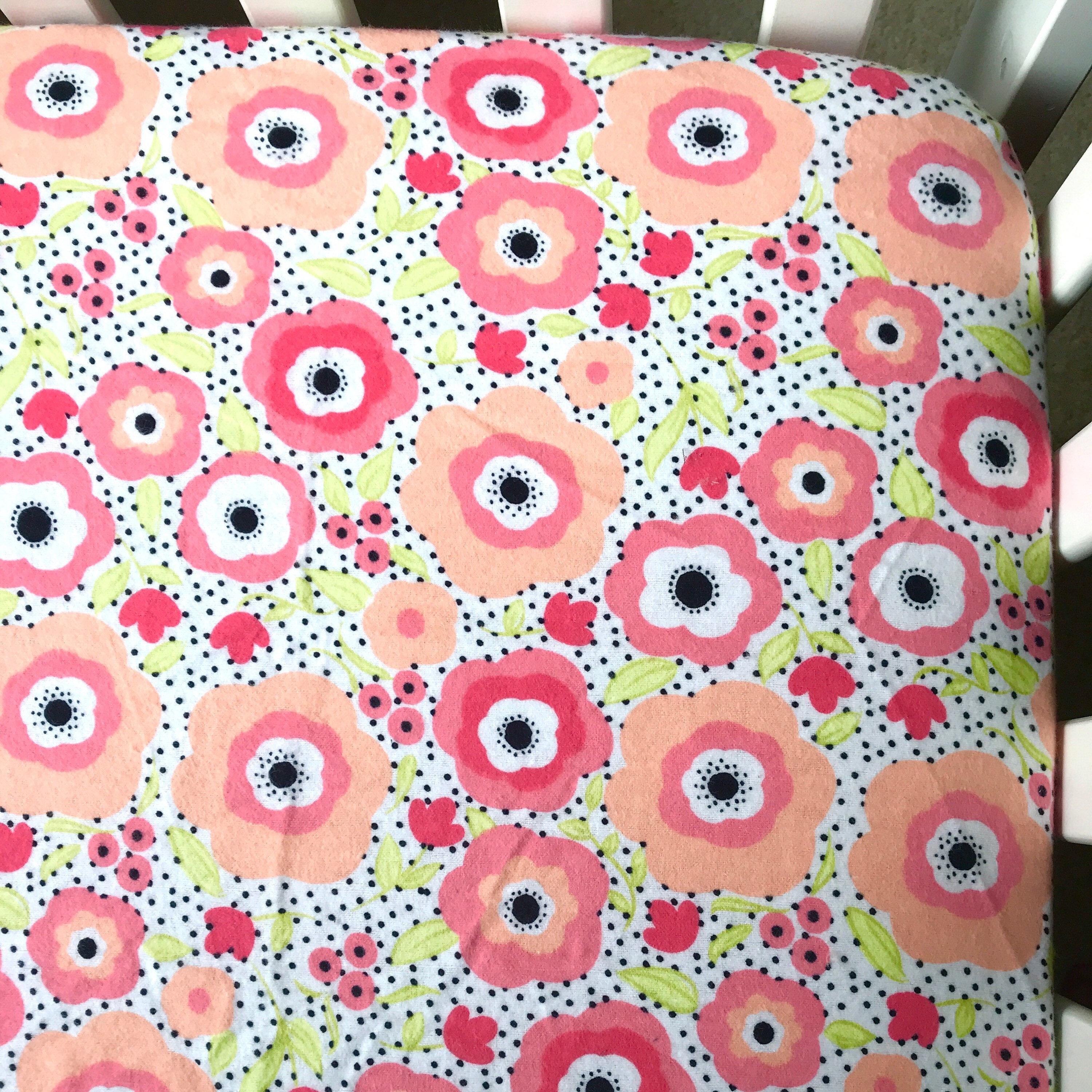 flannel crib bedding