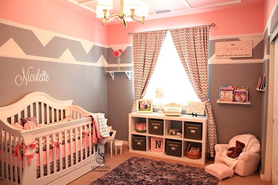 chevron nursery bedding