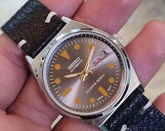 Vintage Style Seiko V743-9A20 Blue Dial for Men's - Etsy