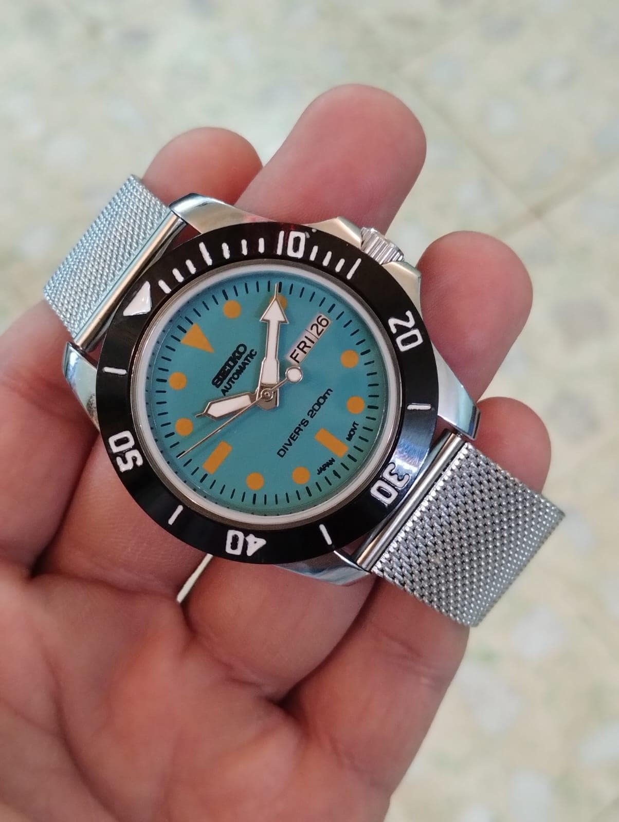 ヴィンテージ セイコー5 メンズ 自動巻き ターコイズダイバーズ SEIKO