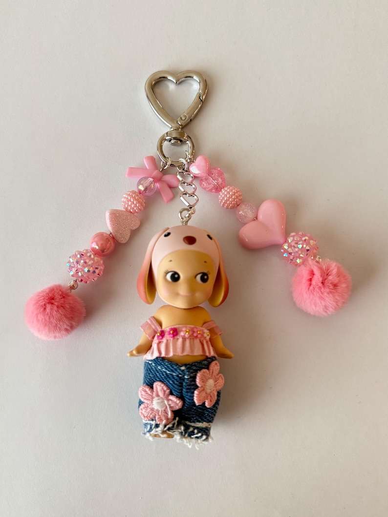 Portachiavi/ciondolo per borsa Sonny Angel / "Coniglietto dalle orecchie pendenti" immagine 1