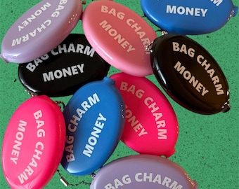 Silicone Squeeze Coin Pouch Keychain “Bag Charm Money”