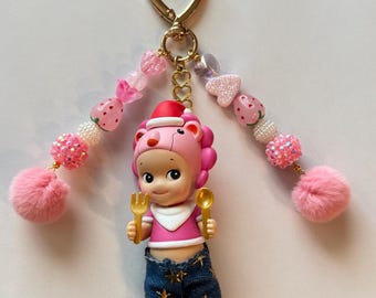 Sonny Angel Keychain Bag Charm | “Christmas Dinner Lion”