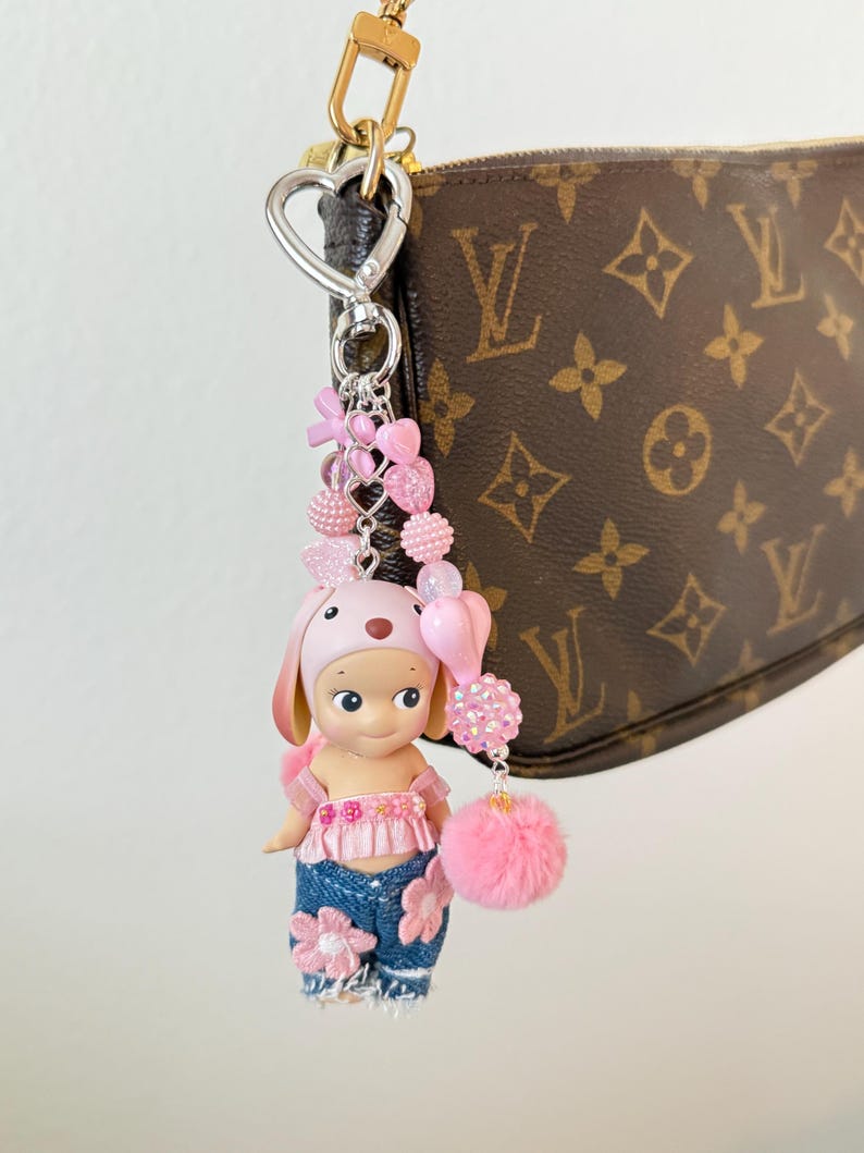 Portachiavi/ciondolo per borsa Sonny Angel / "Coniglietto dalle orecchie pendenti" immagine 2