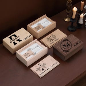 Personalized Crystal USB Drive with Wooden Box – Custom Engraved USB Flash Drive for Weddings, Photography, Logos – 4GB to 128GB