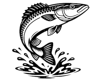 King George Whiting Fish Clipart SVG | Laser Cut Fish Vector | CNC Cricut Fishing Design