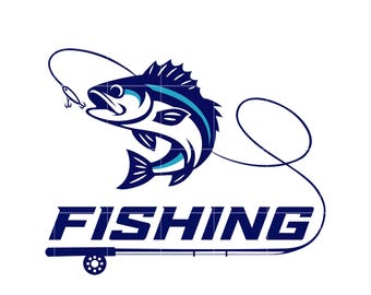 Fishing Clipart: Bass Catch Graphic (Digital Download)
