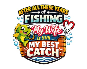 Fishing Clipart: PNG Image (Digital Download)