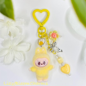 Labubu Bag Charm: Kawaii Labubu keycharm,llavero inspiración en Labubu .Handmade Clip-On