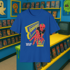 Gorebuster Red Skeleton Graphic Tee: Unisex Horror T-Shirt