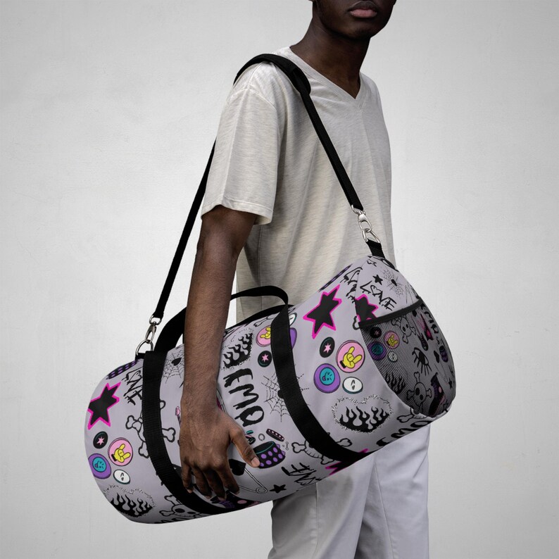 Emo Drawstring Bag Emo Gothic Duffel Bag - Etsy
