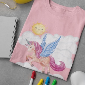 Flying Unicorn Kids Tee