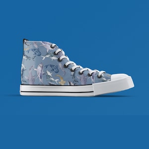 Men&#39;s Shark High Top Sneakers