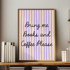Bookish Wall Art Print: Library Decor, Reading Nook (Digital Download)