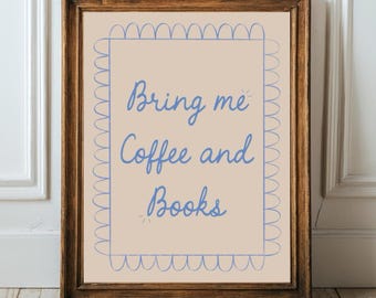 Bookish Wall Art Print: Library Decor, Reading Nook (Digital Download)