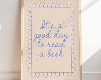 Bookish Wall Art Print: Library Decor, Reading Nook (Digital Download)