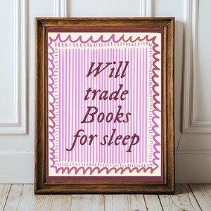 Bookish Wall Art Print: Library Decor, Reading Nook (Digital Download)