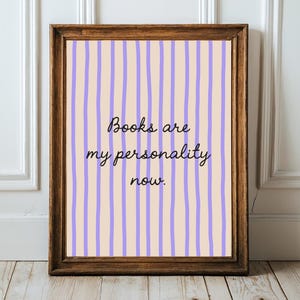 Bookish Wall Art Print: Library Decor, Reading Nook (Digital Download)