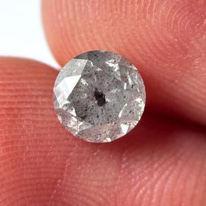 0.90 CT 5.67 x 4.20 MM Natural Round Brilliant cut Diamond, Loose Round Shape Diamond, Natural color Round Diamond, For Engagement