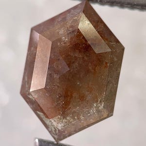 2.20 CT Natural Hexagon Cut Diamond: Rustic Loose Diamond, 11.40 x 7.58 MM