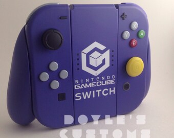 GameCube Switch themed custom joycons made to order!