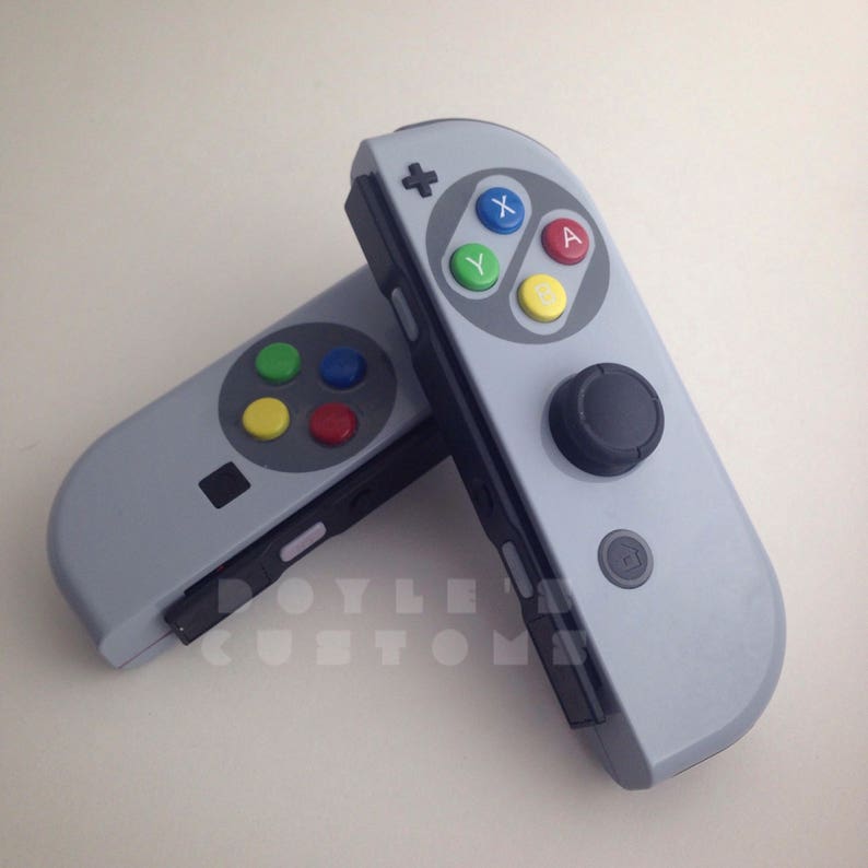 super famicom themed joycons