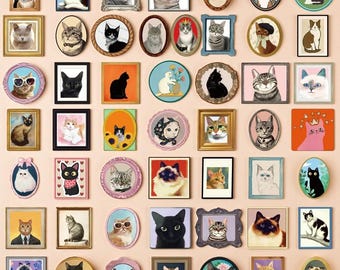 Stickers chats mignons 100 PCS