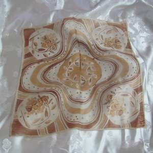 Beautiful Antique Vintage Silk Hankie Handkerchief Hanky Lightweight Early Century // Many others to choose from in my shop