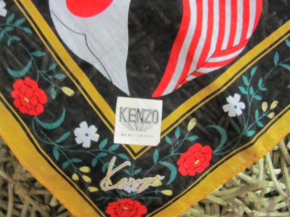 Kenzo // Beautiful Soft Cotton Hankie Handkerchie… - image 2