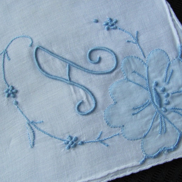 Vintage Hankie Monogrammed A