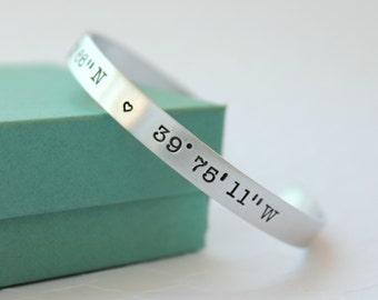 bracelet personalized mothers hand stamped jewelry cuff custom