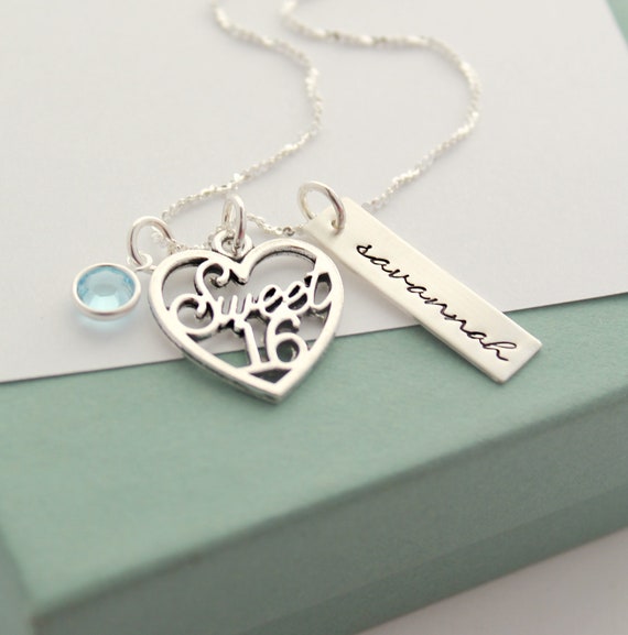 Sweet Sixteen Name Necklace 