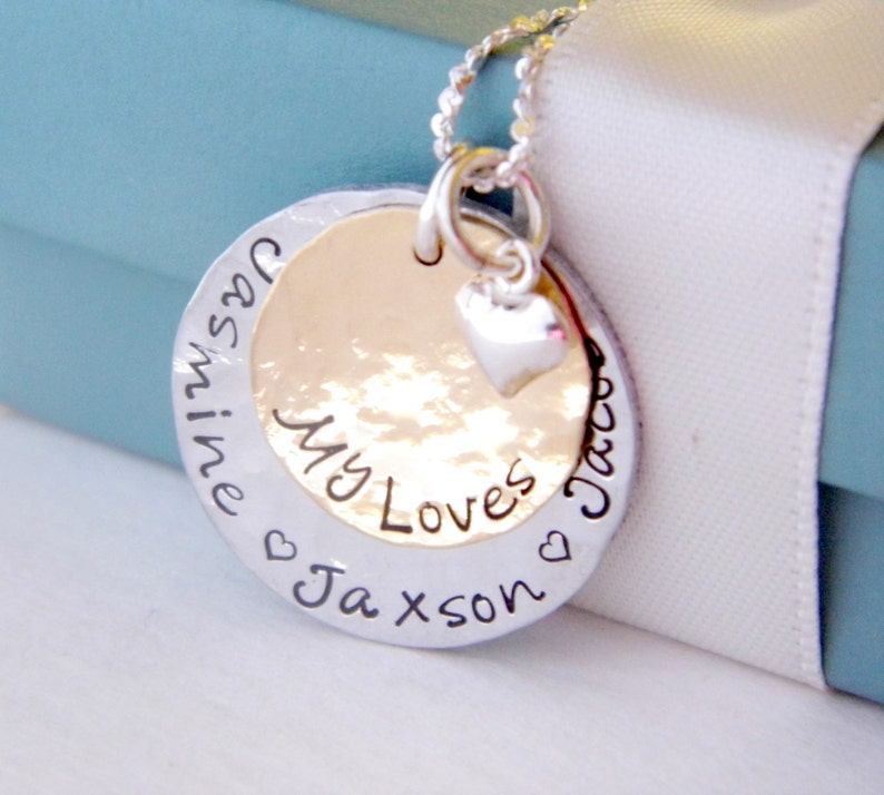 Personalized Mothers Necklace Personalized Jewelry Custom Etsy