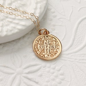 Gold Layering Necklace, Gold Coin Charm Necklace, Fashion Layering Necklace, Gold Charm Necklace, Coin Charm, Fashion Jewelry, Charm Jewelry image 1