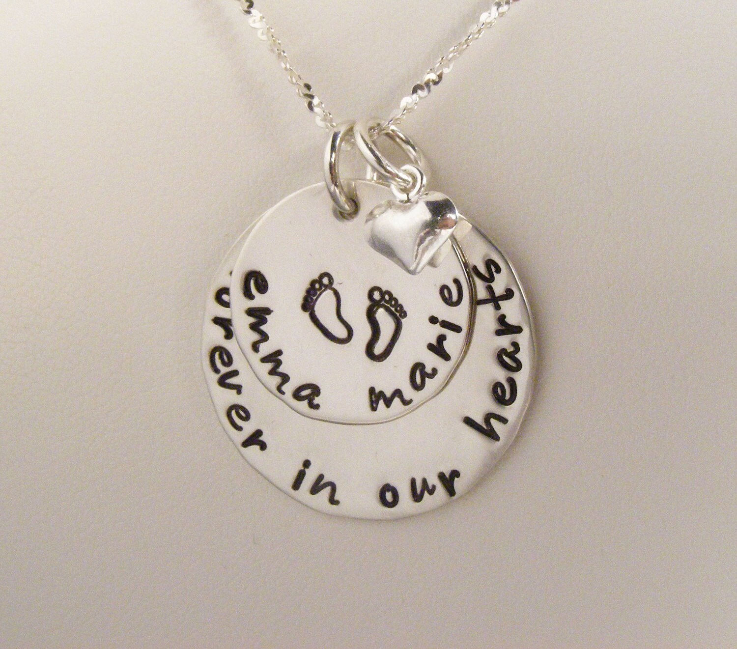 Memorial Necklace Child Loss Necklace Pregnancy Loss Etsy