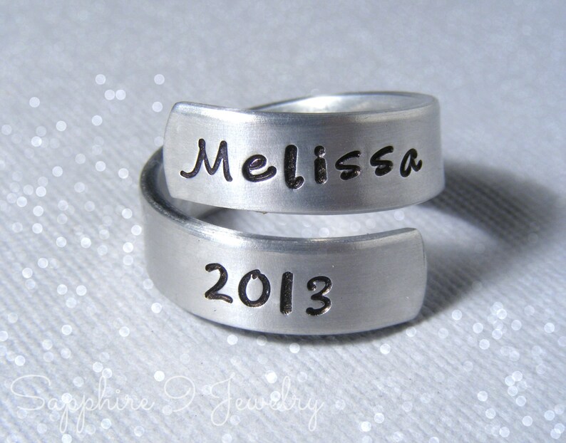 Personalized Graduation Ring Personalized Class Ring Class Etsy