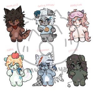 chibi furry adopta gacha 2/6 abierto