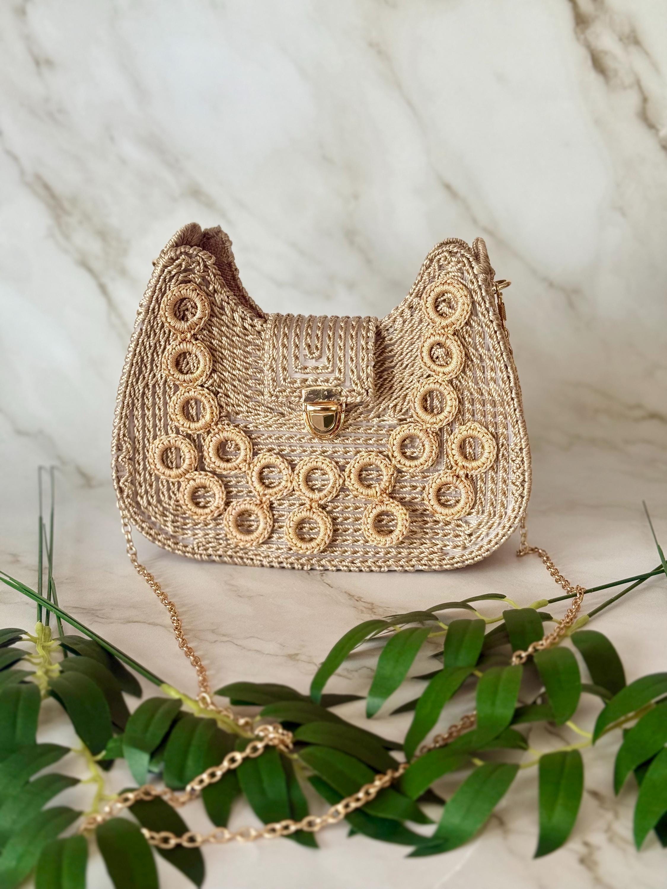 Vimini Borse Di Paglia Firmate Vimini Borsetta Di Paglia Rotonda
