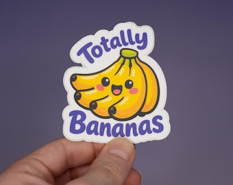 Kawaii Banana Sticker | Funny Vinyl Decal