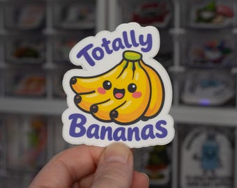 Kawaii Banana Sticker | Funny Vinyl Decal