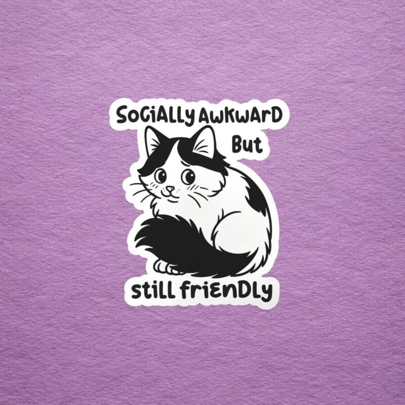 Awkward Sticker - Etsy