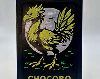 Panel lateral de la caja de mazo de Chocobo: Mejora intercambiable para TCG