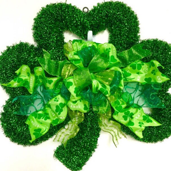 Shamrock Wreath Etsy