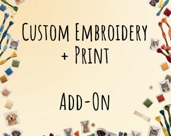 Personalisierung – Individuelle Stickerei + Druck-Zusatzoption