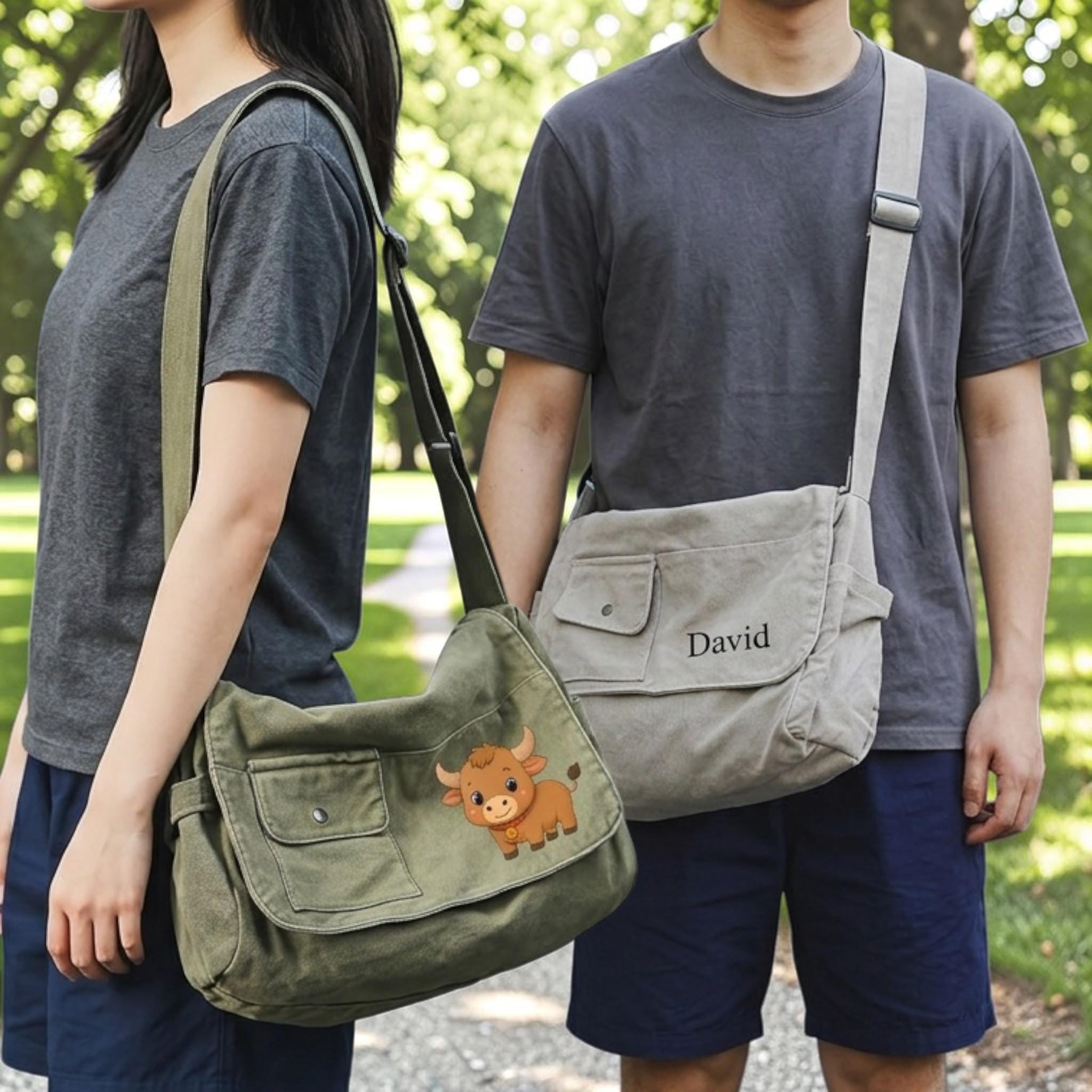Custom Messenger Bag - Etsy