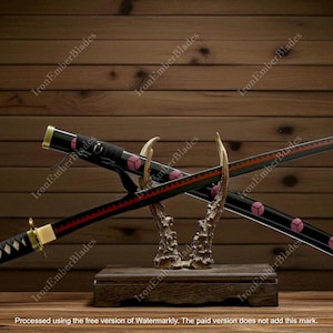 One Piece Zoro Shusui Katana – Handmade Japanese Samurai Sword Prop | Decorative Anime Replica, Cosplay Collectible Gift
