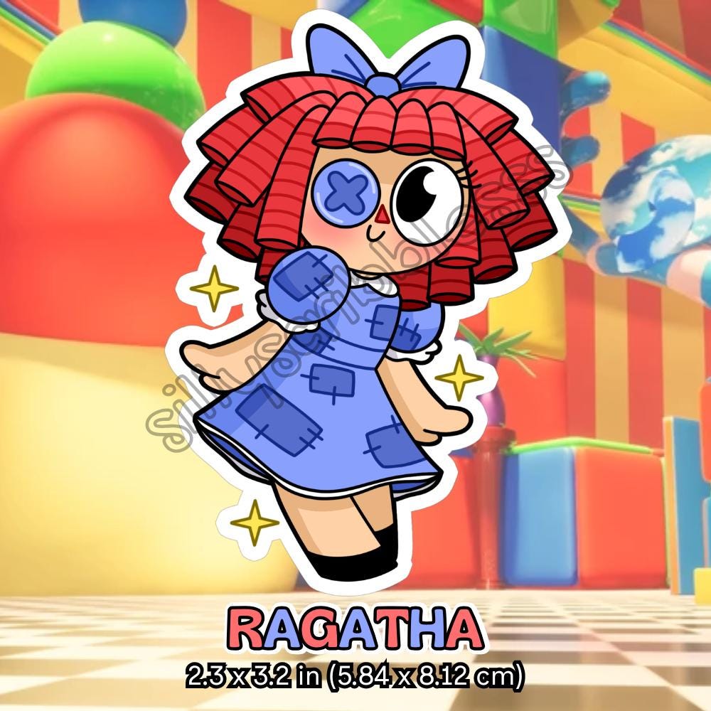 The Amazing Digital Circus Main Cast Vinyl Stickers - Pomni, Jax ...