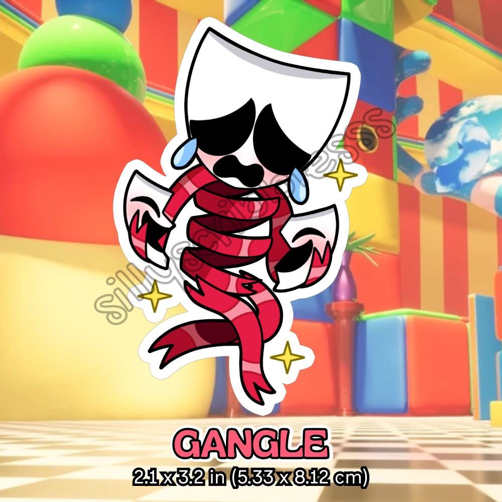 The Amazing Digital Circus Main Cast Vinyl Stickers - Pomni, Jax ...