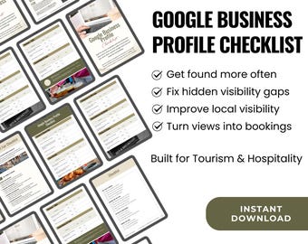Google Business Profil Checkliste | Lokale Google Maps-Optimierung (Digitaler Download)